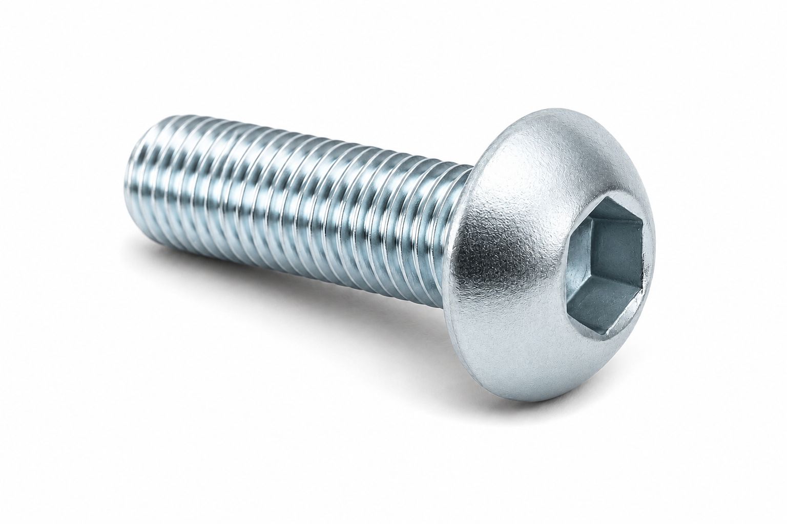 M10 X 25 BOMBE BAŞ İMBUS CİVATA (BEYAZ)